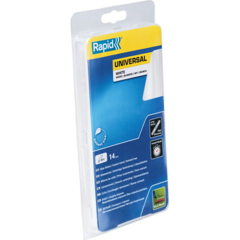 Rapid Gluesticks 12x190mm, white, universal, 250g, Rapid