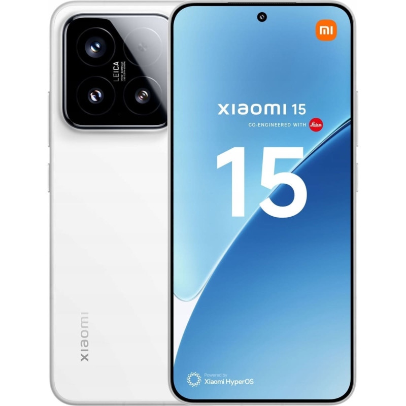Xiaomi Smartfon Xiaomi 15 5G 12/256GB Biały  (MZB0ITTEU)