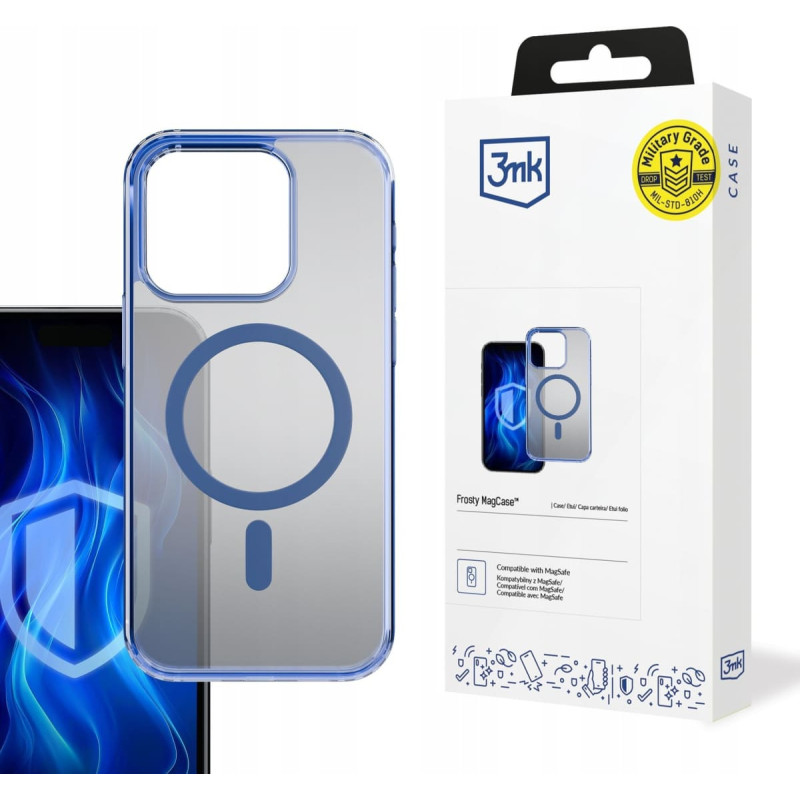 3MK Etui Frosty MagCase Blue do Apple iPhone 14 Pro Max
