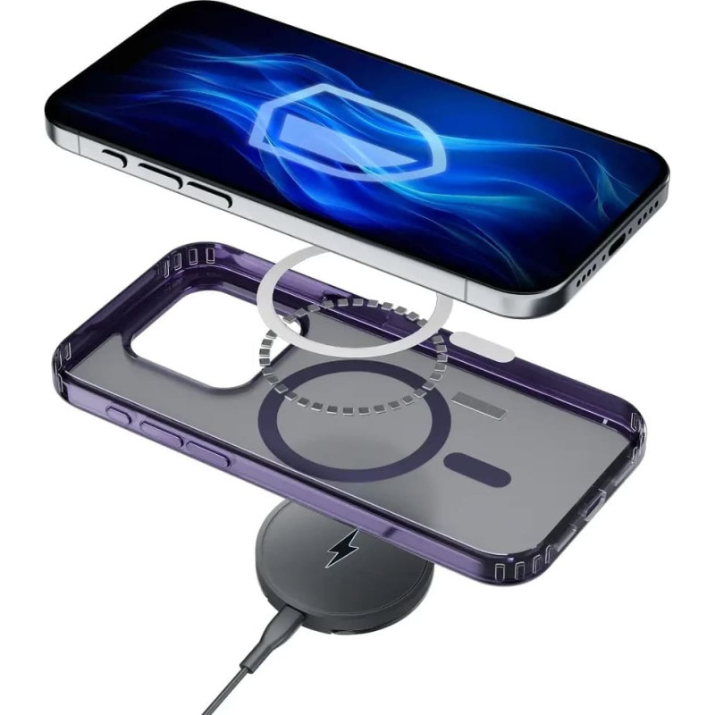 3MK Frosty MagCase Purple pro Apple iPhone 17