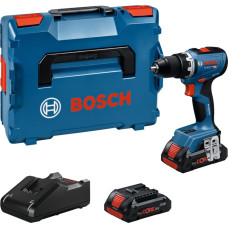 Bosch Professional cordless drill/driver GSR 18V-65 Professional, 18Volt blue, 2x Li-Ion battery ProCORE18V 4.0Ah, in L-BOXX