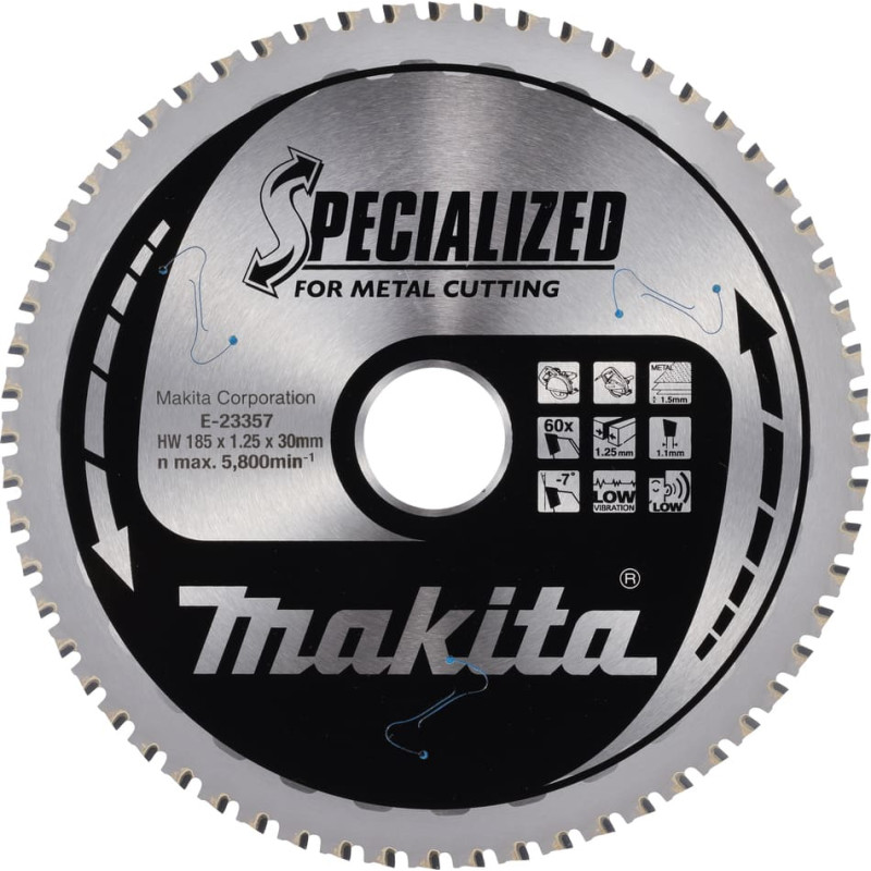Makita E-23357 HM Metalls&auml;geblatt 185x30x60Z