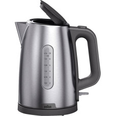 Braun Household Kettle PurShine WK 1500 GY (stainless steel/grey, 1.7 liters, 2,200 watts)