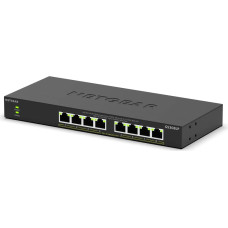 Netgear GS308LP, Switch black, PoE+ switch with 8 ports