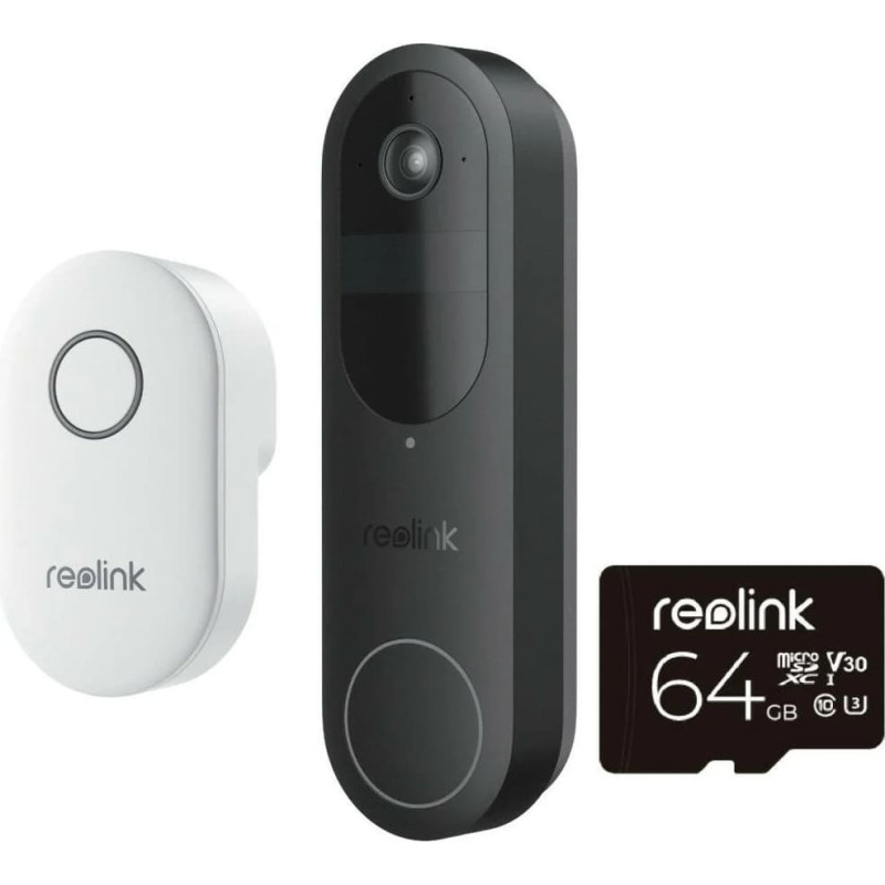 Reolink D340B Doorbell Battery with Chime and 64GB SD Card