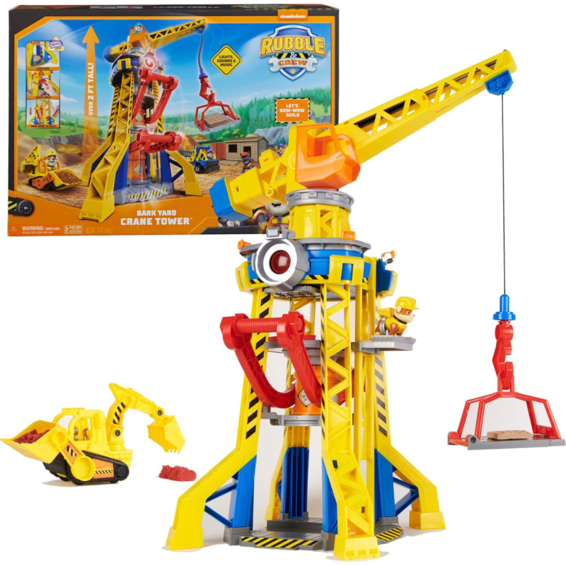 Spin Master Rubble & Crew - Construction Paws Farm Crane Playset, Toy Vehicle