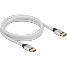 Delock UHS HDMI 48Gbps 8K 60Hz 2.0m silver - 85367