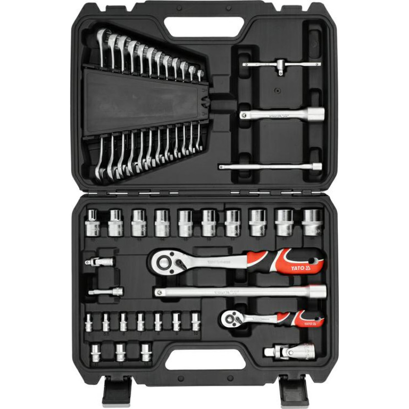 Yato ZESTAW KLUCZY   41el  1/2" / 1/4"