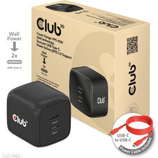 Club3D MOBILE CHARGER WALL USB-C DUAL/45W CAC-1909EU CLUB3D