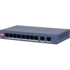 Dahua Technology Switch|DAHUA|DH-CS4010-8ET2GT-60|PoE ports 8|60 Watts|CS4010-8ET2GT-60