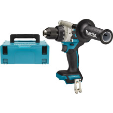 Makita cordless drill/driver DDF486ZJ, 18 volts, blue/black, without battery and charger, in MAKPAC case
