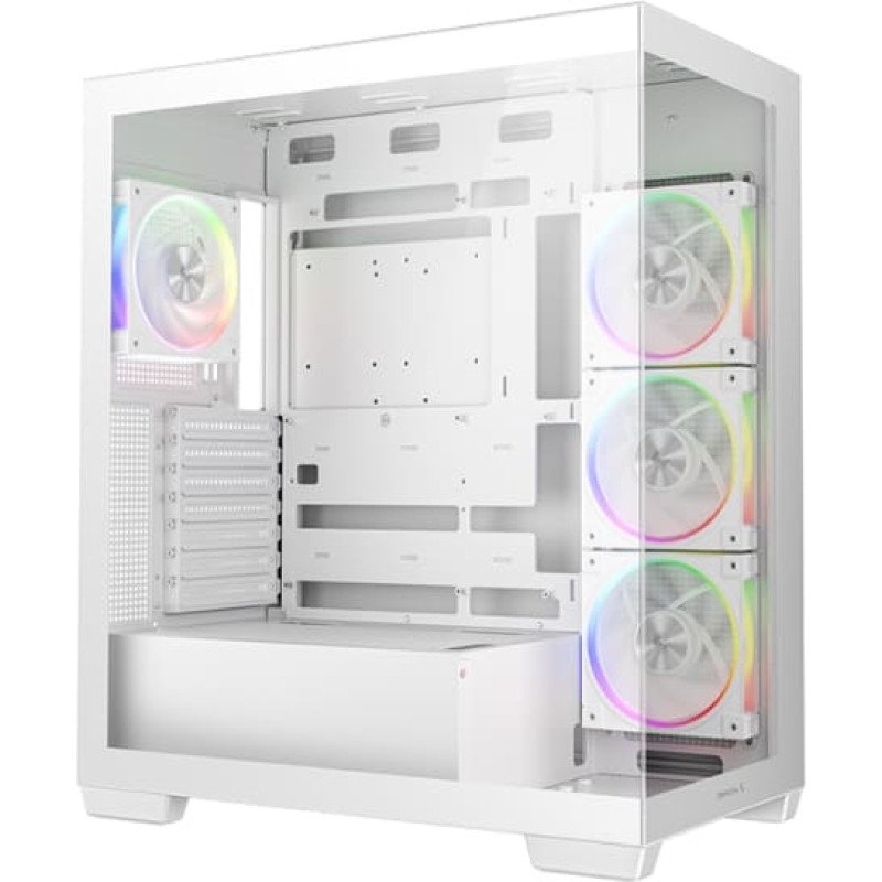 Deepcool CG580 4F V2 WH, Tower case white, Tempered Glass x 2