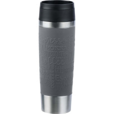 Emsa TRAVEL MUG Classic Grande thermal mug (grey/stainless steel, 0.5 liters)