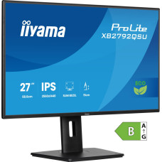 Iiyama ProLite XB2792QSU-B1, LED monitor - 27 - black (matt), QHD, IPS, HDMI, DP, USB hub, 120Hz panel