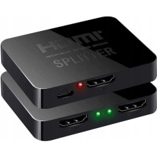 Lanberg Splitter Video Lanberg HDMI->2X HDMI 4K + port USB-C czarny
