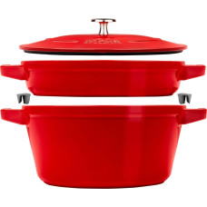 Staub La Cocotte Kochtopfset 2-teilig kirschrot, Gusseisen