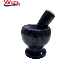 Marble mortar and pestle Ø 9.5cm black VN-YMJ-M95N VANORA