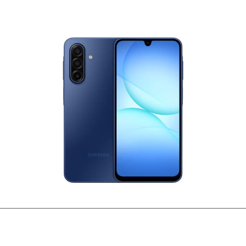 Samsung | Galaxy | A17 (A176) | Blue | 6.7 " | Super AMOLED | 1080 x 2340 pixels | Exynos | 1330 | Internal RAM 4 GB | 128 GB | MicroSD | Dual SIM | 3G | 4G | 5G | Main camera resolution 50 MP | Secondary camera resolution 5 MP | Android | 5000 mAh