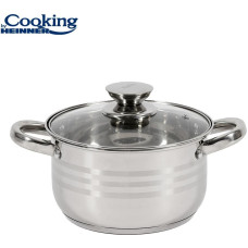 Pot stainless steel with teflon coating 3.6L 20x12.5cm HR-JX-S20 HEINNER