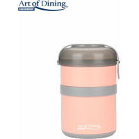 Double thermal lunch box 920ml LOCA pink HR-NC-920R HEINNER