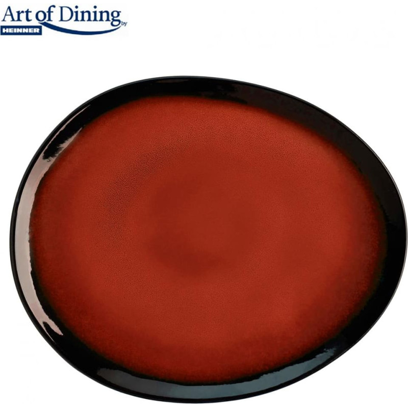 Ceramic oval plate set 4pcs 28cm VULCANO HR-LH-VFO284 HEINNER