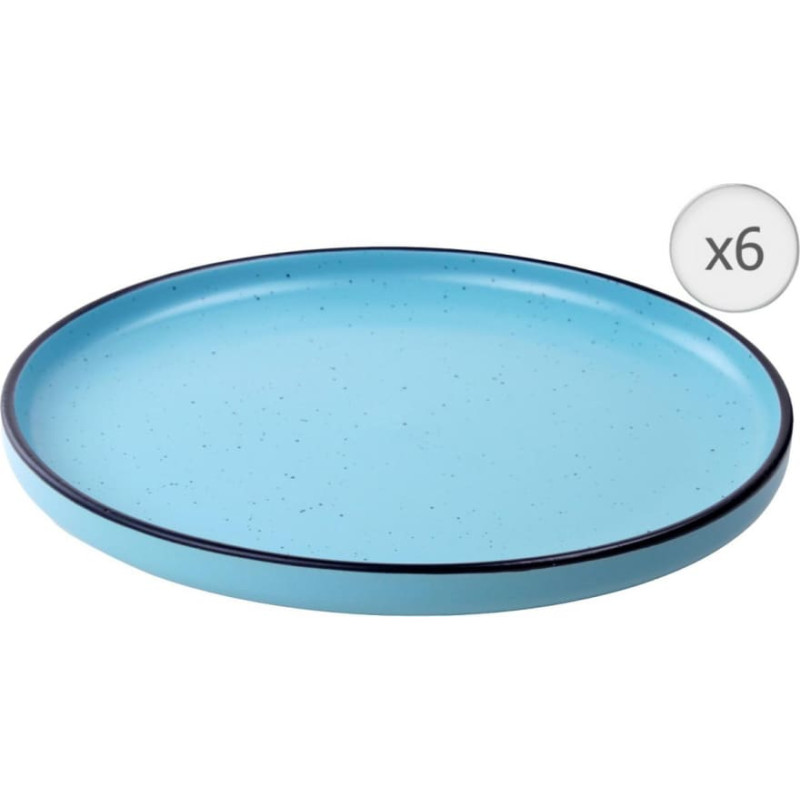 Ceramic dinner plates set of 6pcs 27cm ELECTRA HR-WDF-A276 HEINNER