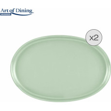 Ceramic serving plates 2pcs 30x20cm YVONNE HR-WDF-Y302 HEINNER