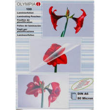 Olympia 1x100 Olympia Laminating pouches DIN A6 80 micron            9168