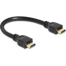 Delock HDMI A St>HDMI A St 4K 0.25m - High Speedlinkd HDMI with Ethernet