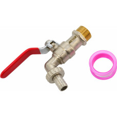 Awtools AW GARDEN LEVER TAP 3/4" GZ 3/4"/ BRASS NICKEL-PLATED