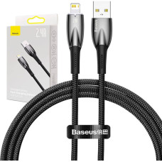 Baseus USB cable for Lightning Baseus Glimmer Series, 2.4A, 1m (Black)