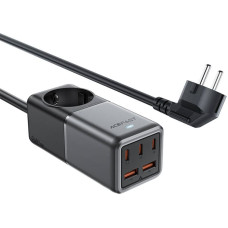 Acefast Desktop power strip Acefast Z2, GaN, 3xUSB-C, 2xUSB-A, 75W (black)