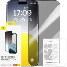 Baseus Privacy Protection Tempered Glass Baseus Diamond iPhone 15 Pro