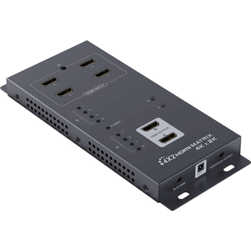 Premiumcord PremiumCord HDMI matrix switch 4:2 s audiem, rozli&scaron;en&iacute; 4Kx2K