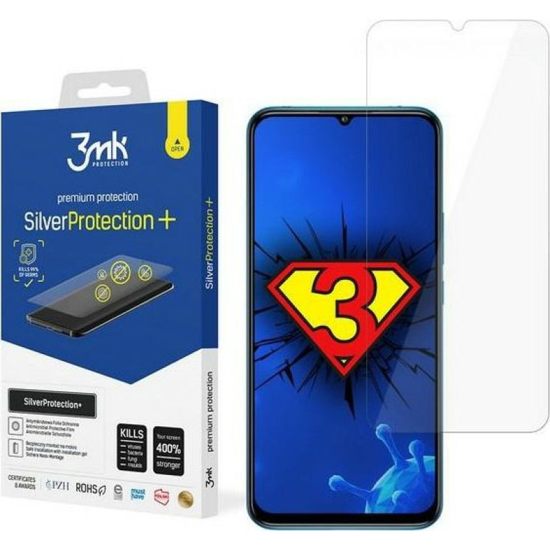 3MK 3MK Silver Protect+ Xiaomi Mi 10 Lite Folia Antymikrobowa montowana na mokro