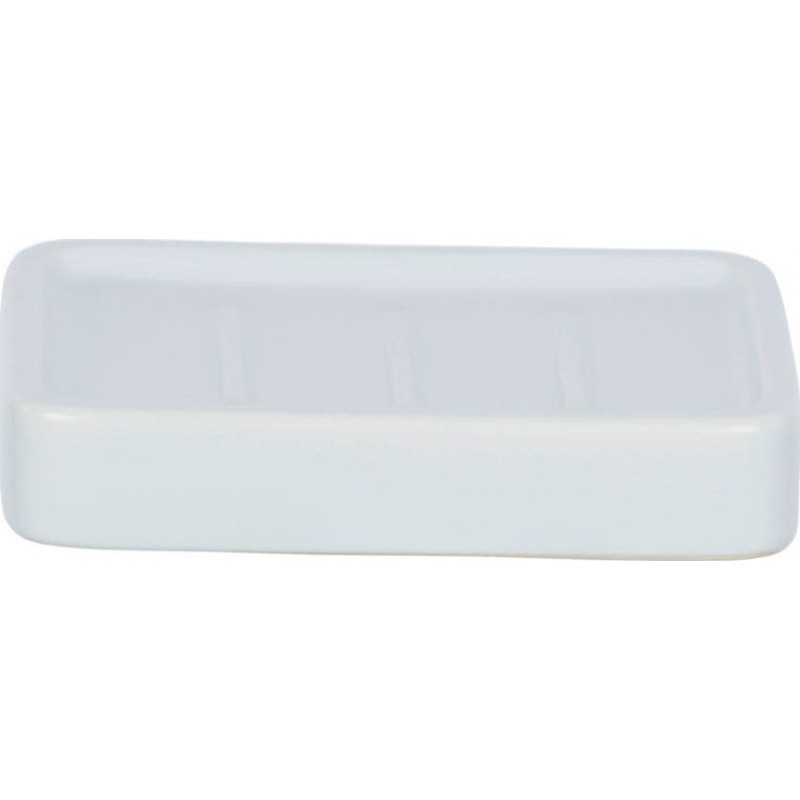 Wenko uchwyt na mydło Hexa 13 x 9,5 x 2,5 cm ceramiczny biały