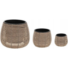 Atmosphera Zestaw doniczek o r&oacute;żnych rozmiarach, 3 szt.