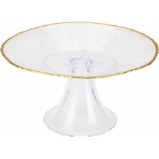 Home Styling Collection Patera na ciasto ze złotą obw&oacute;dką DATURA, 15 cm