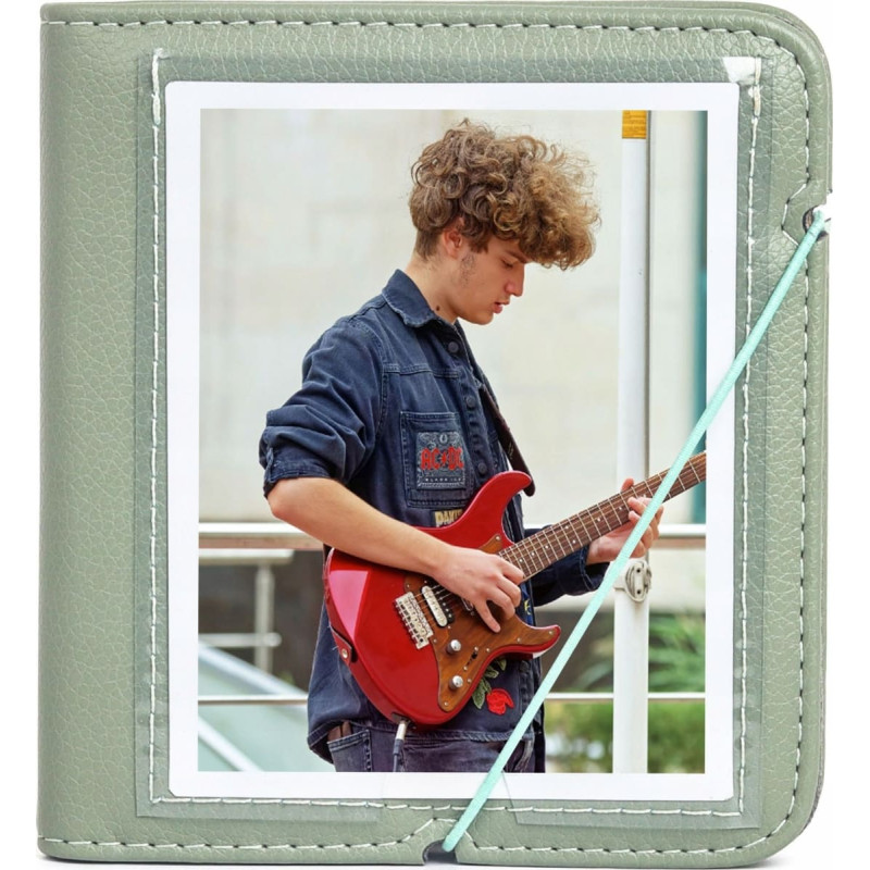 Loveinstant Album Na 28 Zdjęć Do Fuji Instax Wide 400 Square Polaroid 600 Sx70 Now / Zielony