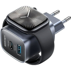 Usams Ładowarka sieciowa USAMS CC293 T67 20W   iWatch 1xUSB-C 1xUSB-A tarnish