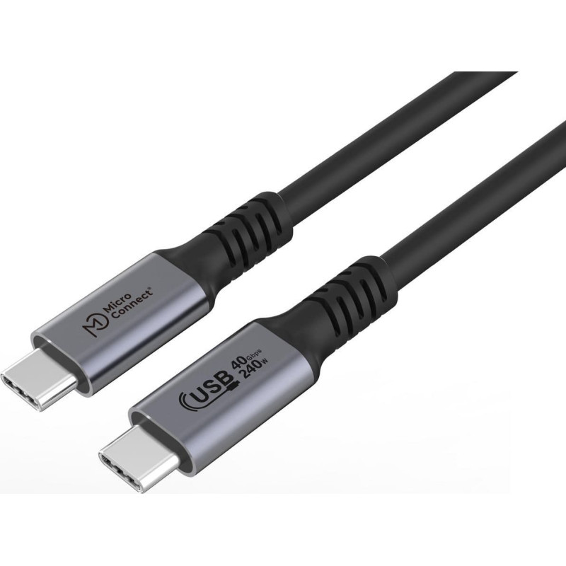 Microconnect Kabel USB MicroConnect USB-C - USB-C 1 m Czarny (Premium USB4 USB-C cable 1m)