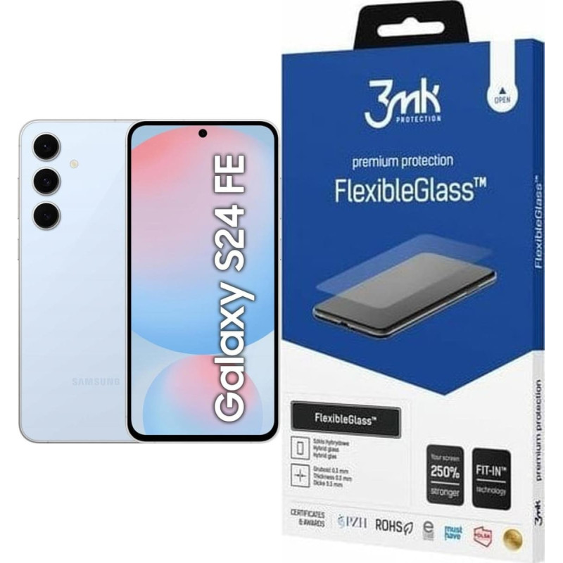 Samsung Smartfon Samsung Galaxy S24 FE 5G 8/256GB Niebieski  (SM-S721BLBGEUE) + FlexibleGlass