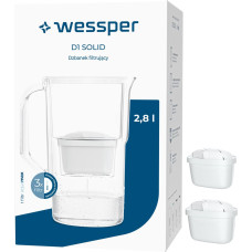 Wessper Dzbanek Filtrujący D1 SOLID +3 Filtry (WES203-BK-3PROMO)