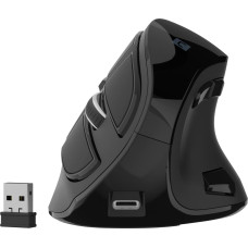 Natec | Vertical Mouse | Euphonie Pro | Wireless | Bluetooth, 2.4GHz | Black