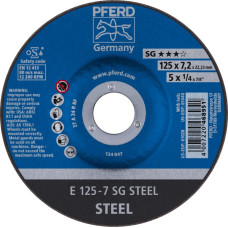 Pferd Metāla slīpdisks SG STEEL 125x7/22,23mm, Pferd