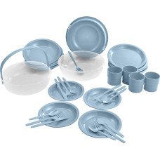 Curver CAMPING SET NIEBIESKI 24szt