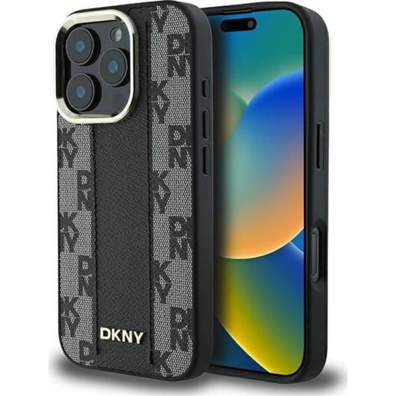 Dkny DKNY DKHMP16LPCPVSLK iPhone 16 Pro 6.3" czarny/black hardcase Checkered Pattern Magsafe