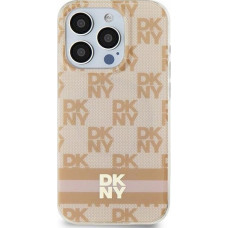 Dkny DKNY DKHMP15SHCPTSP iPhone 15 / 14 / 13 6.1" r&oacute;żowy/pink hardcase IML Checkered Mono Pattern & Printed Stripes MagSafe
