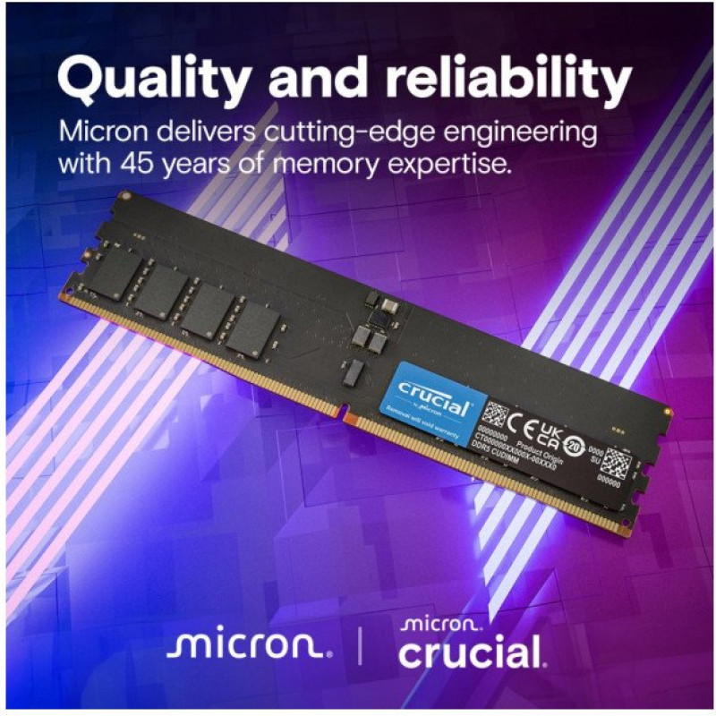 Crucial Pamięć DDR5 64GB/6400 CL52 CUDIMM