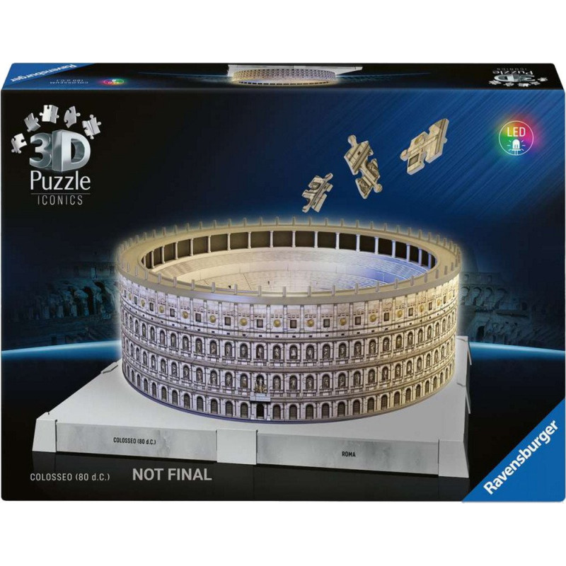 Ravensburger 3D Puzzle Iconics: Colosseum Rome - with light 216 pieces